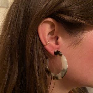 Madewell Tortoise Hoops